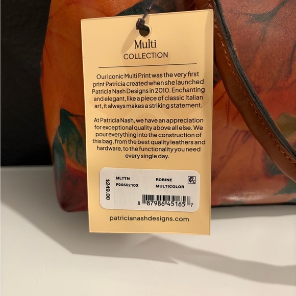 Patricia Nash Floral Robine Handbag Purse Dust Bag Shoulder Bag Crossbody NEW - Picture 3 of 9